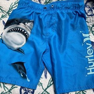 Hurley Swim Shorts. Shark 🦈. Size 5.